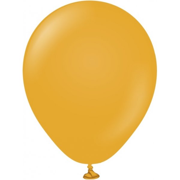 Mini-Luftballons schlicht - Premium 13 cm - Senf