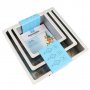 Tiefe Kuchenformen - Quadratisch - 3er-Pack - 8 cm hoch