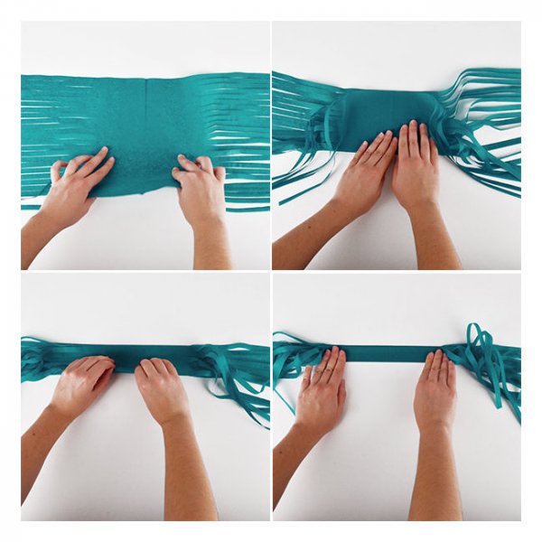 Quastengirlande - Rosa - 4,5 Meter Quastengirlande - Rosa - 4,5 Meter