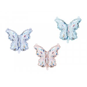 Folienballons - Schmetterlinge - Blau/Rosa/Mint - 21er-Packung Folienballons - Schmetterlinge - Blau/Rosa/Mint - 21er-Packung