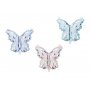Folienballons - Schmetterlinge - Blau/Rosa/Mint - 21er-Packung