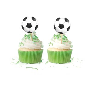 Kuchenspieße - Fußball - 12 Stück Kuchenspieße - Fußball - 12 Stück