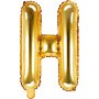 Buchstabenballons - Gold - 35 cm - Buchstabe: H
