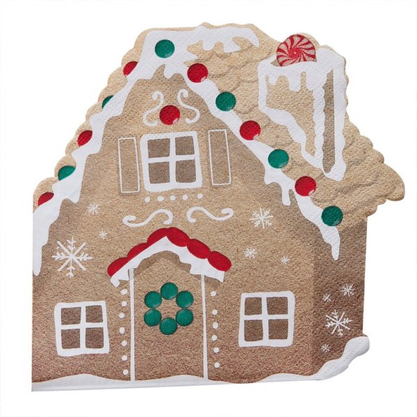 Servietten - Lebkuchenhäuser - 16er-Pack Servietten - Lebkuchenhäuser - 16er-Pack