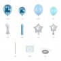Ballonset - 1 - Blau/Silber
