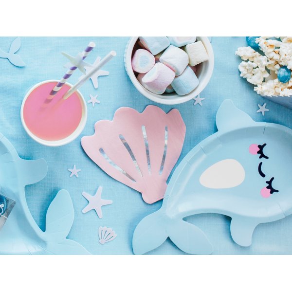 Servietten - Muschel - Rosa - 20er-Pack