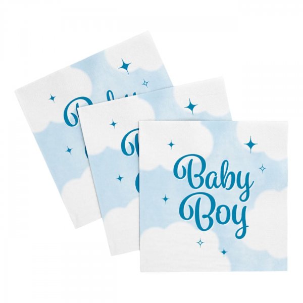 Servietten - Baby Junge - 33 x 33 cm - 20er-Packung Servietten - Baby Junge - 33 x 33 cm - 20er-Packung