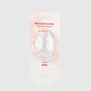 Ballonschnur - 20 m - Silber Ballonschnur - 20 m - Silber