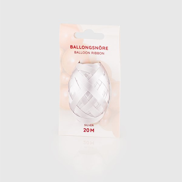 Ballonschnur - 20 m - Silber Ballonschnur - 20 m - Silber