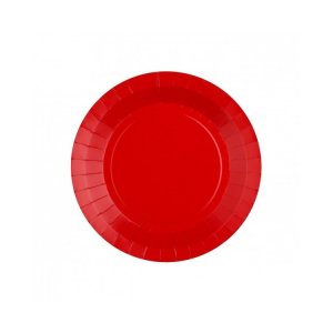 Pappteller - Rot - 17,5 cm - 10er-Packung Pappteller - Rot - 17,5 cm - 10er-Packung