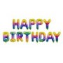 Ballongirlande - Regenbogen - "Happy Birthday"