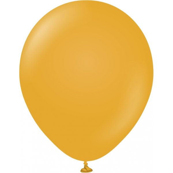 Luftballons einfarbig - Premium 45 cm - Senf