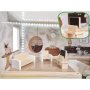 Puppenschrank LULILO FLORO Boho mit LED-Beleuchtung, 78 cm, Holz Puppenschrank LULILO FLORO Boho mit LED-Beleuchtung, 78 cm, Holz