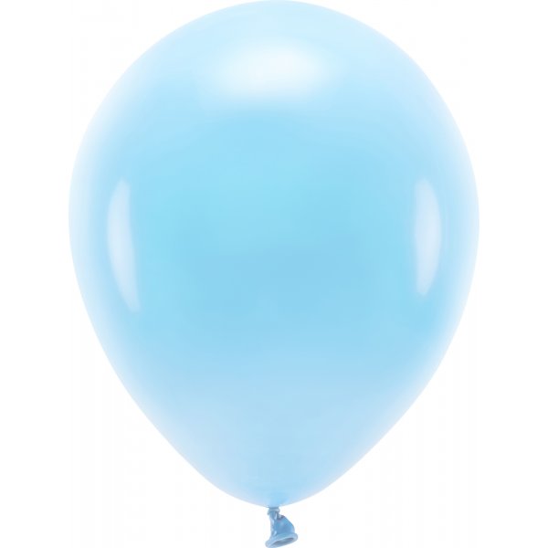 Einfarbige Luftballons - Eco 30 cm - Blau - 10er-Pack