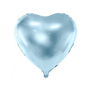 Folienballon - Herz - Babyblau - 45 cm Folienballon - Herz - Babyblau - 45 cm