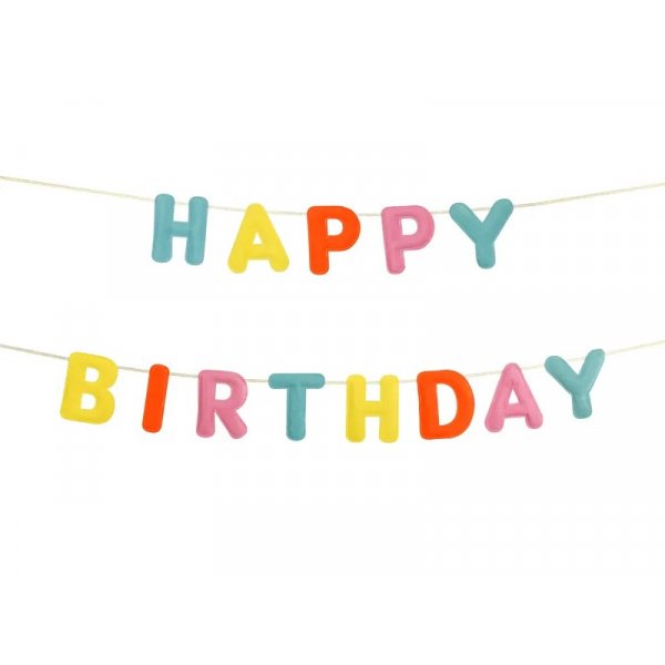 Girlande - Alles Gute zum Geburtstag - Stoff - 3 m