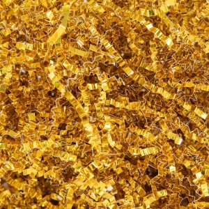 Geschreddertes Füllpapier für Geschenktüten/-schachteln - Goldmetallic - 50 g Geschreddertes Füllpapier für Geschenktüten/-schachteln - Goldmetallic - 50 g