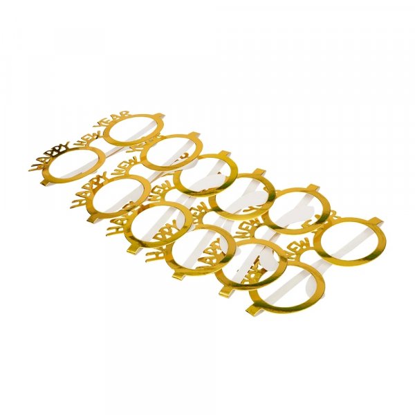 Partygläser - Silvester - Gold - 6er-Pack Partygläser - Silvester - Gold - 6er-Pack