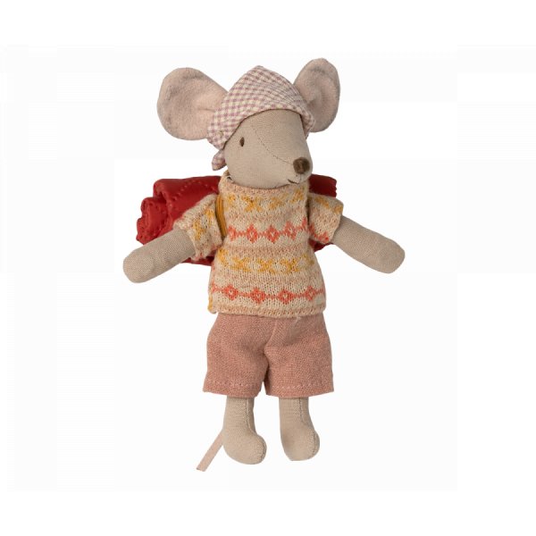 Maus - Wandererin mit Schlafsack - Groe Schwester