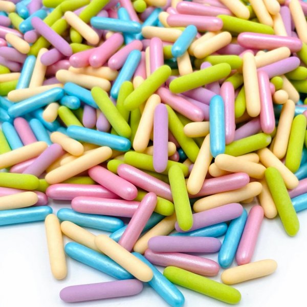 Zuckerstangen - Happy Sprinkles - Pastell - 2 cm Zuckerstangen - Happy Sprinkles - Pastell - 2 cm