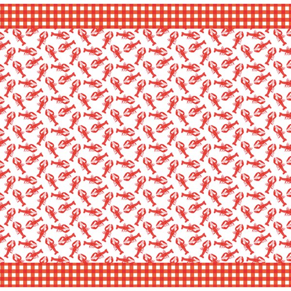 Tischdecke - Krebse - Wei/Rot - 137 x 274 cm