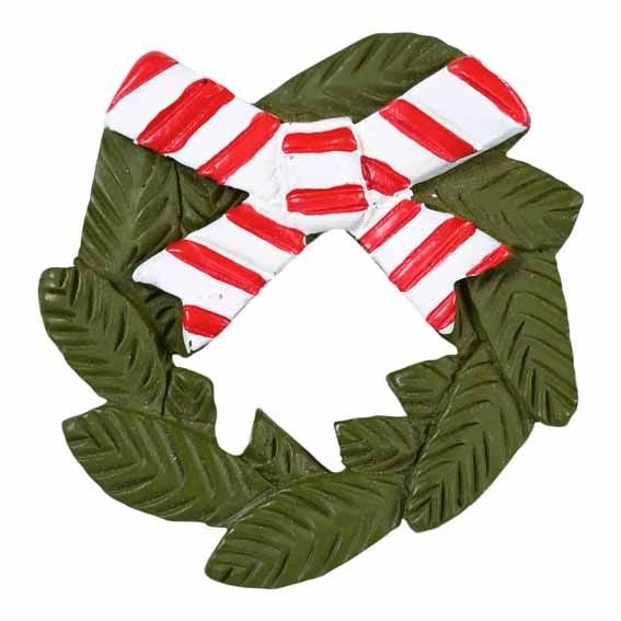 Weihnachtsmann-Accessoires - Türkranz mit Schleife Weihnachtsmann-Accessoires - Türkranz mit Schleife