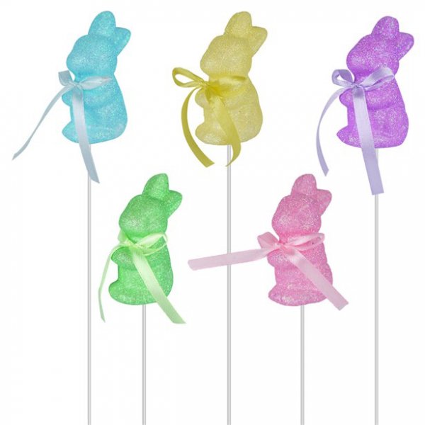 Picks - Osterhase - Pastell/Glitzer - 5er-Pack Picks - Osterhase - Pastell/Glitzer - 5er-Pack