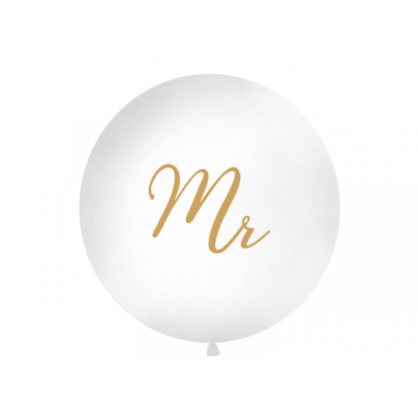 Riesenballon - Mr - Wei/Gold