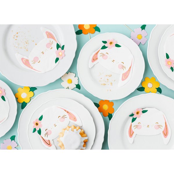 Servietten - Hase mit Blume - 20er-Pack
