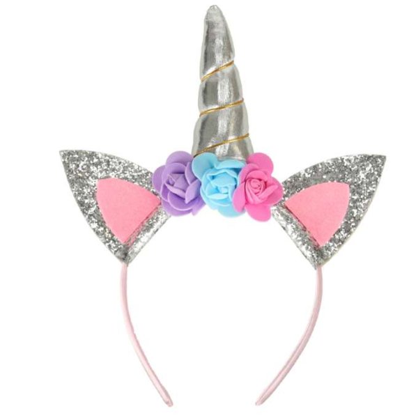 Einhornkostüm für Kinder, Rock, Diadem, Flügel, Silber Einhornkostüm für Kinder, Rock, Diadem, Flügel, Silber
