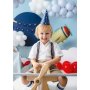 Partyhte - Blau mit Sternen - 6er-Pack