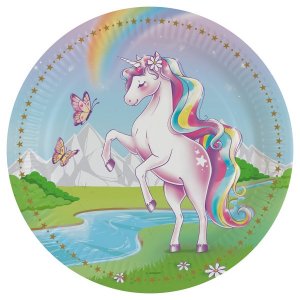 Pappteller - Einhorntraum - 8er-Pack Pappteller - Einhorntraum - 8er-Pack