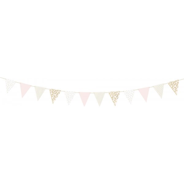 Wimpel - Mix - Pink/Gold Metallic