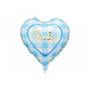 Herzförmiger Folienballon "Baby" - Hellblau Herzförmiger Folienballon "Baby" - Hellblau