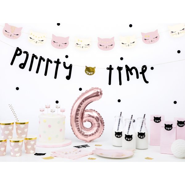 Kuchenkerzen - Cat Party - 6er-Pack