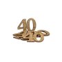 Tischdekoration zum 40. Geburtstag - Gold - 6er-Pack Tischdekoration zum 40. Geburtstag - Gold - 6er-Pack