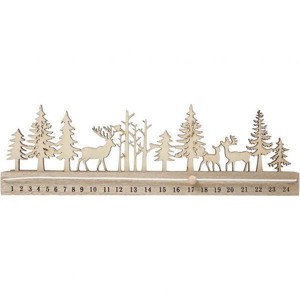 Adventskalender - Countdown - Wald/Rentier