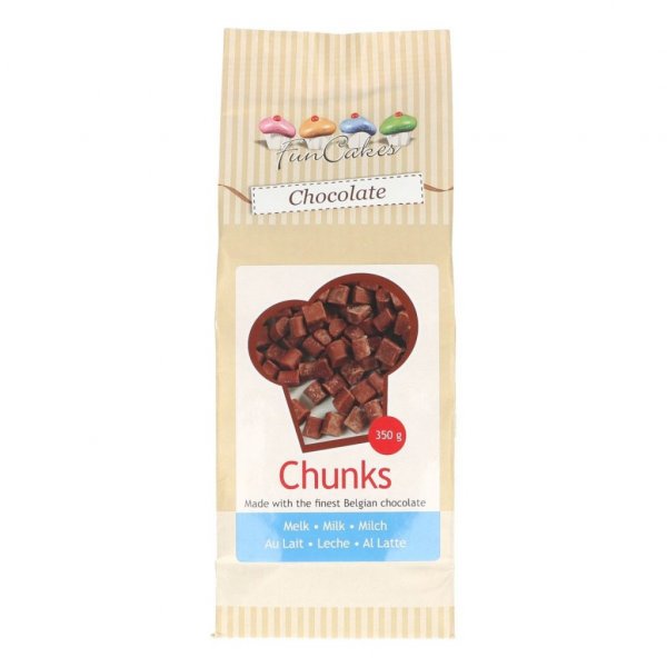 Schokoladenst�ckchen - Vollmilchschokolade - Funcakes - 350 g