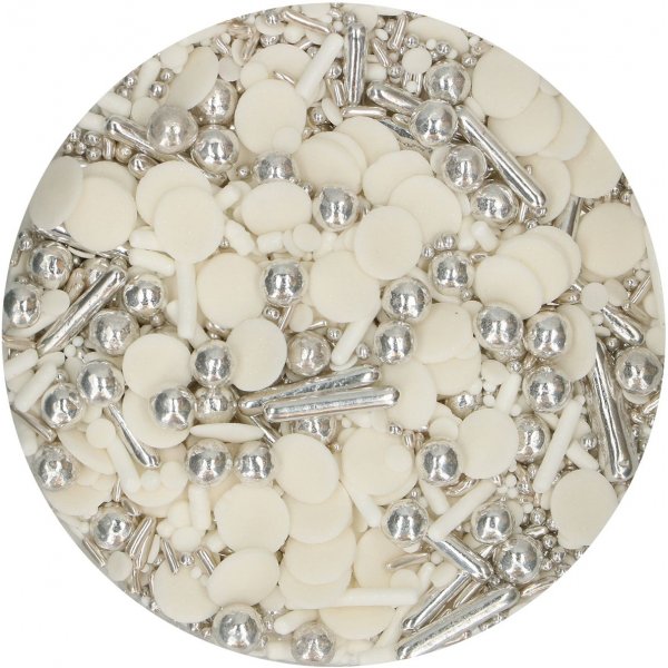 Streuselmischung - Silver Chic - Funcakes - 60 g Streuselmischung - Silver Chic - Funcakes - 60 g