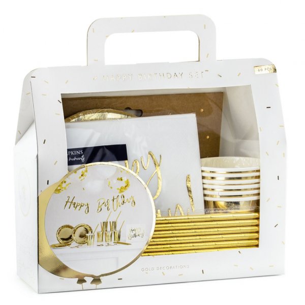 Dekobox - Happy Birthday - Gold