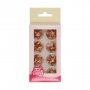 Zuckerdekorationen - Sterne - Bronze - 24er-Pack