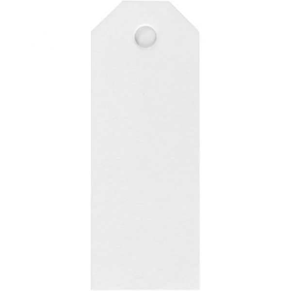 Anhnger - 8 cm - Wei - 20er-Pack