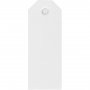 Anhnger - 8 cm - Wei - 20er-Pack