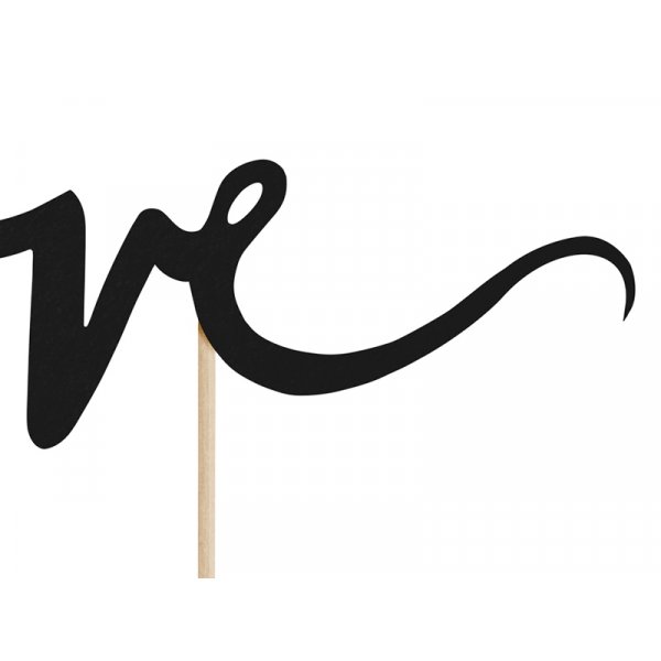 Kuchendeckel - Liebe - Schwarz