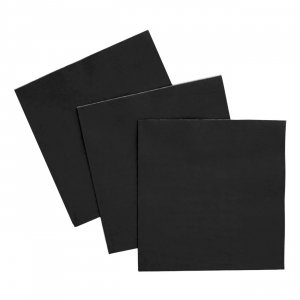 Servietten - Schwarz - 33 x 33 cm - 20er-Packung
