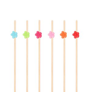 Snack- und Getränkesticks - Mischung mit kleinen Blüten - 12 cm - 25 Stück Snack- und Getränkesticks - Mischung mit kleinen Blüten - 12 cm - 25 Stück