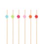 Snack- und Getr�nkesticks - Mischung mit kleinen Bl�ten - 12 cm - 25 St�ck