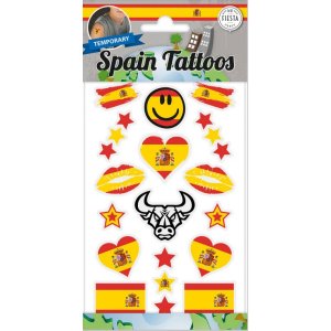 Tattoos - Spanien - 6er-Pack Tattoos - Spanien - 6er-Pack