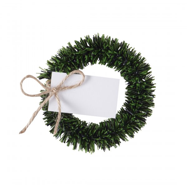 Platzierungskarten - Kränze - Rustikale Weihnachten - 4er-Pack Platzierungskarten - Kränze - Rustikale Weihnachten - 4er-Pack