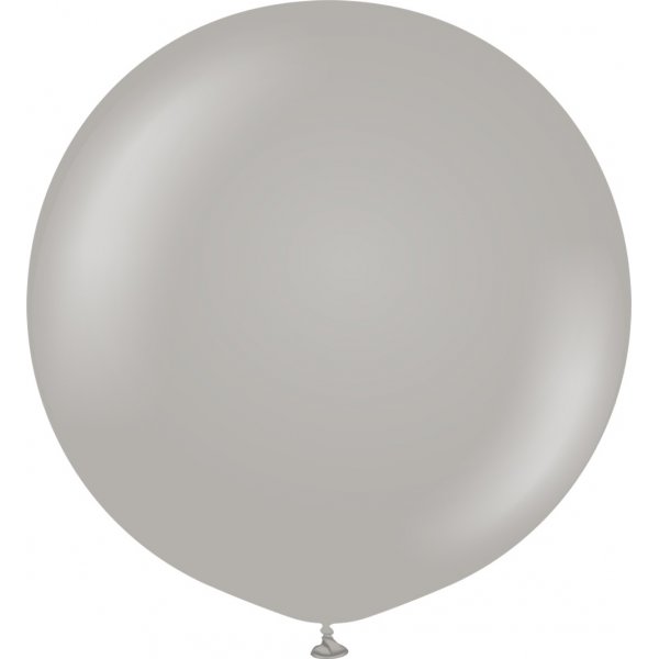 Luftballons einfarbig - Premium 90 cm - Grau - 2er-Pack
